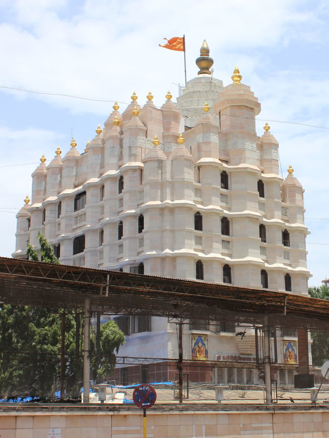 Siddhivinayak Temple in Mumbai, Hinduism is the dominant religion in Maharashtra