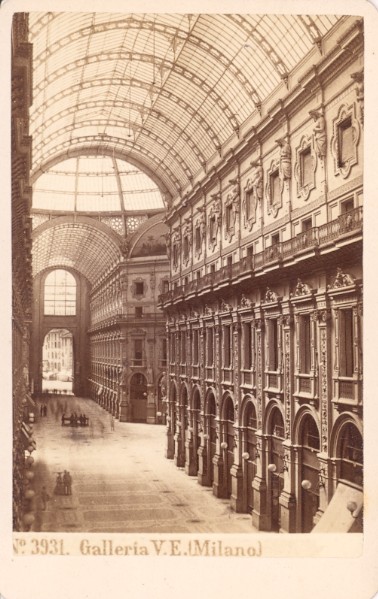 Galleria Vittorio Emanuele II in Milano was an architectural work created by Giuseppe Mengoni between 1865 and 1877 and named after the first King of Italy, Victor Emmanuel II
