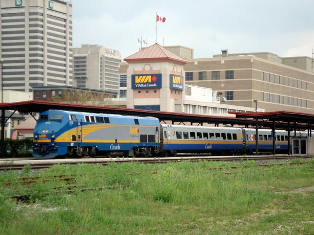 The Via Rail station in downtown London is Canada's fourth-busiest railway terminal.