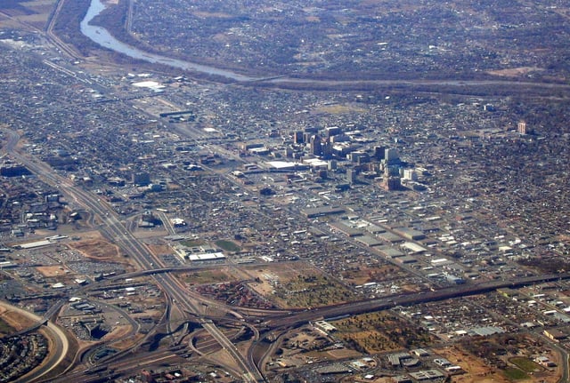 Aerial view of Albuquerque