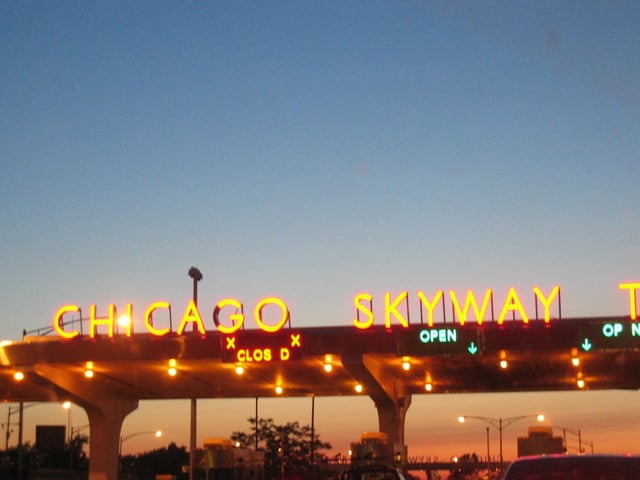 Chicago Skyway toll plaza