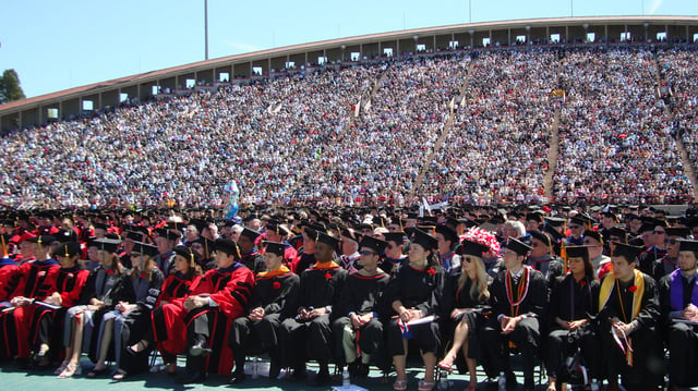 Cornell's 2008 commencement ceremony at Schoellkopf Field