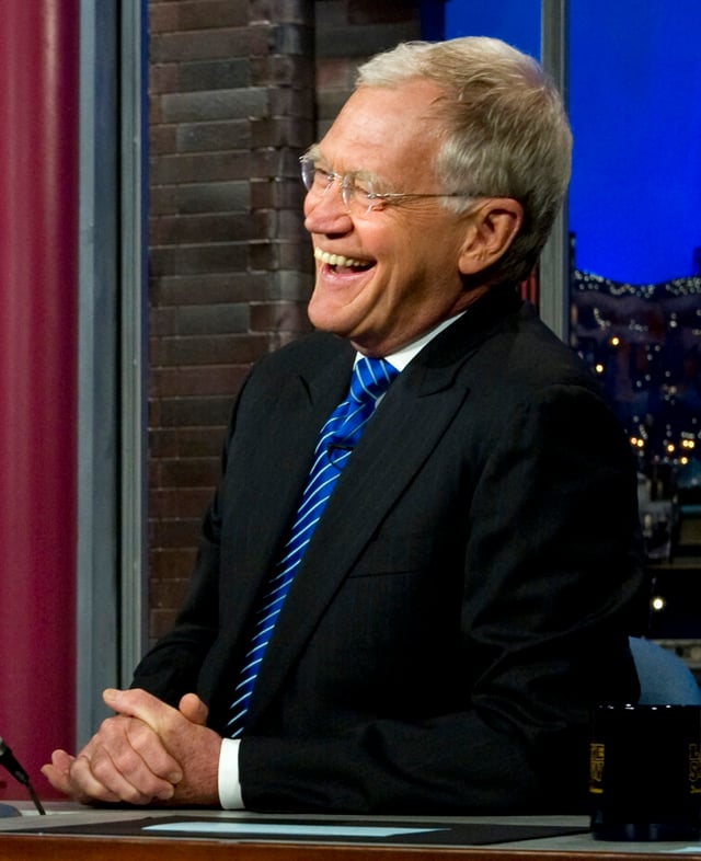 David Letterman, comedian and former American late night talk show host