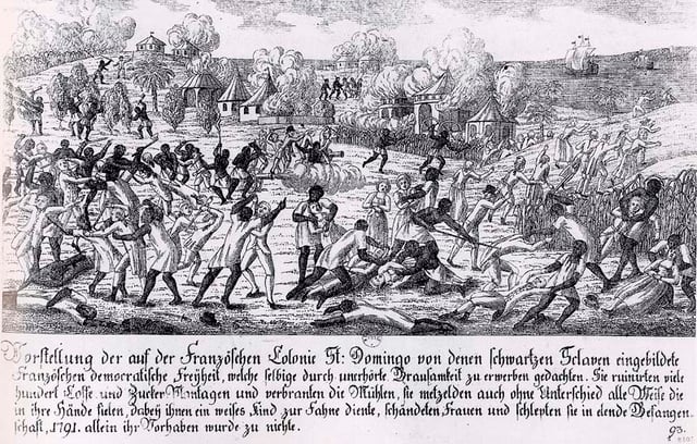 Slave revolt in Saint Domingue