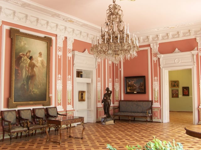 A room in the  Lviv National Art Gallery