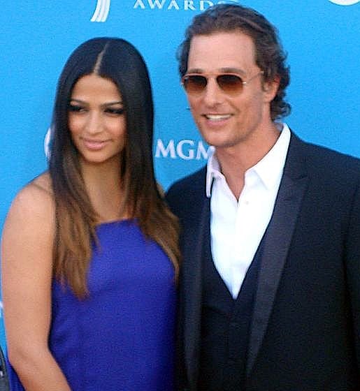 McConaughey and his wife, Camila Alves, in 2010