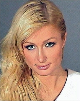 Hilton in her 2007 mug shot
