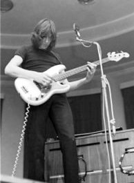 Waters performing with Pink Floyd at Leeds University in 1970
