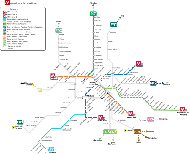 Roma Metrorail and Underground 2016