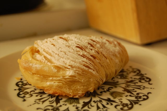 Sfogliatelle, a popular Neapolitan pastry dish