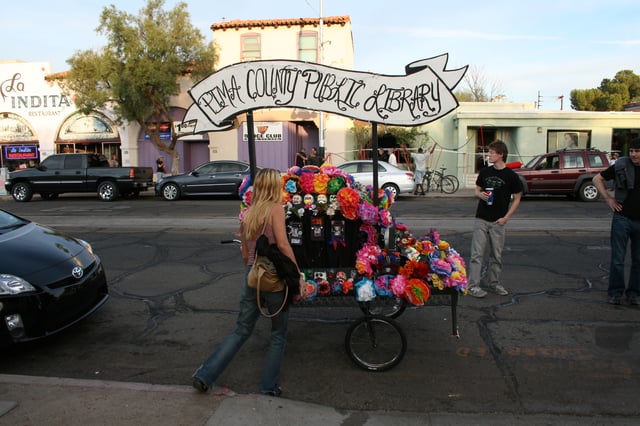 Day of the Dead float, Pima County Public Library, 2009 procession