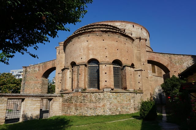 The 4th-century AD Rotunda of Galerius, one of several Roman monuments in the city and a UNESCO World Heritage Site