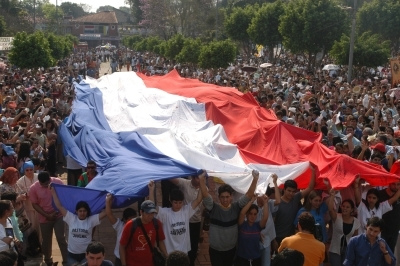 A gathering in Caacupé