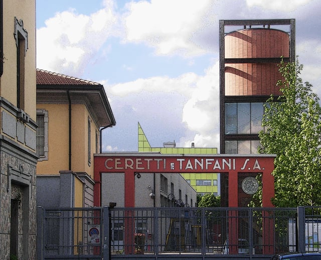Entrance to the Design area of the Bovisa campus (Durando)