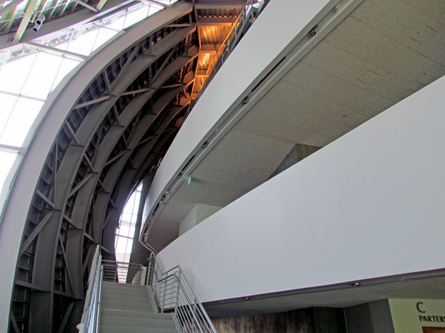 Interior View of the Gehry-designed Fisher Center