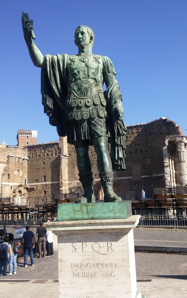 Statue of Nerva, Rome, Italy.