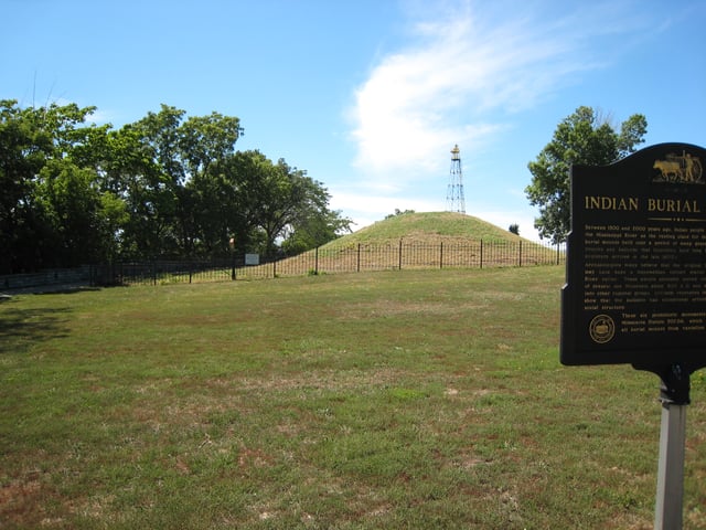 A burial mound at Indian Mounds Park