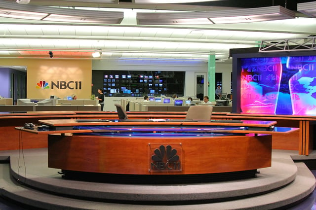 KNTV's news desk until December 21, 2010. After rebranding as "NBC Bay Area", the news desk and newsroom made a minor change to reflect the current branding.