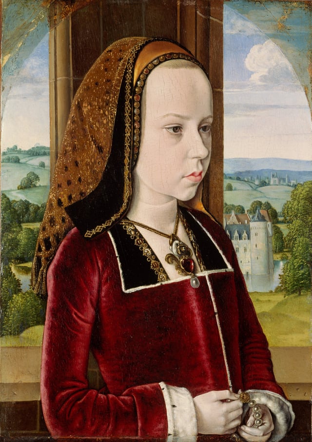 Portrait of Margaret aged ten by Jean Hey, c. 1490