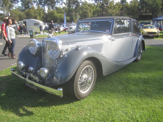 SS Jaguar 3½-litre, 125 hpdrophead coupé 1940