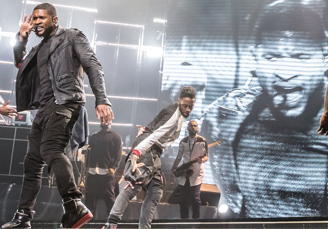 Usher on the URX Tour in 2014