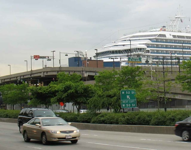 New York Passenger Ship Terminal in Hell's Kitchen at 52nd Street