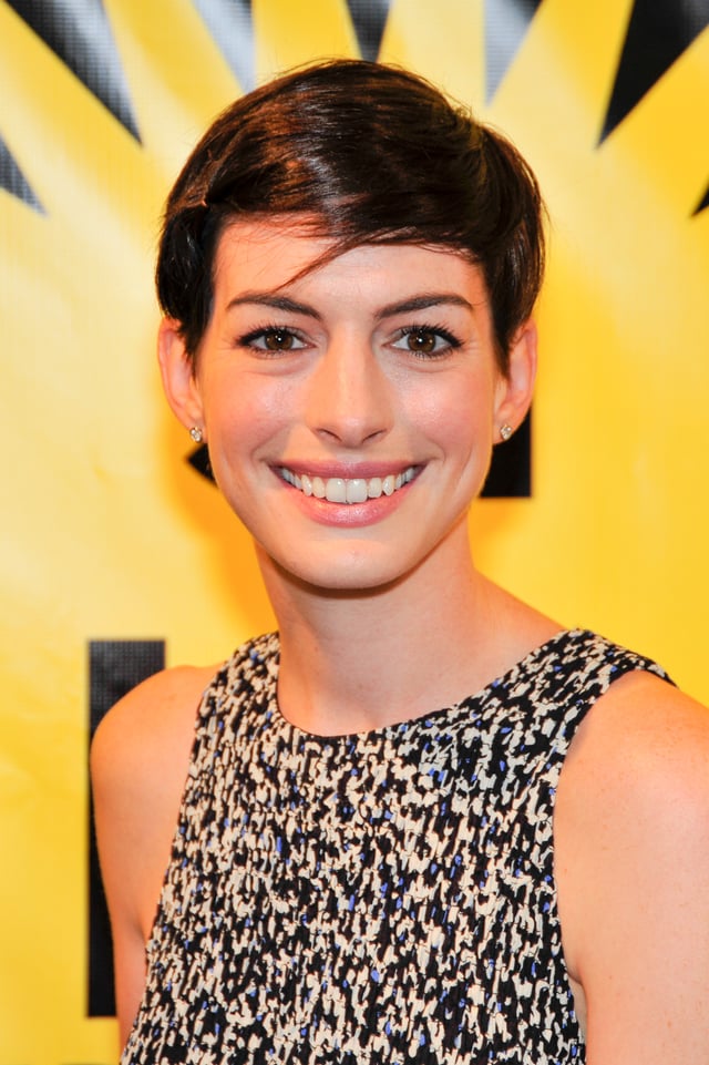 Hathaway at the Deauville American Film Festival in 2014