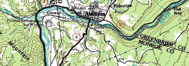 Topographic map, U.S. Geological Survey, July 1, 1983