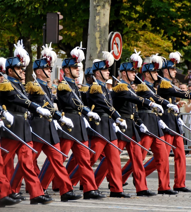 A battalion of the Saint-Cyr-Coëtquidan military academy