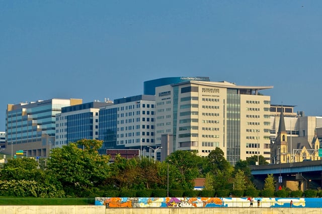 A collection of Spectrum Health facilities and affiliates on the Medical Mile.