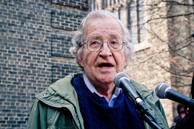 Chomsky speaking in support of the Occupy movement in 2011