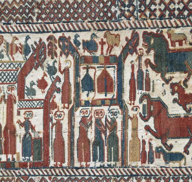 Skog tapestry, made most probably during the late 13th century.