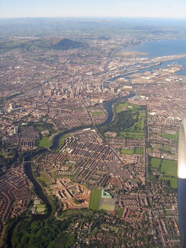 Aerial view of Belfast.