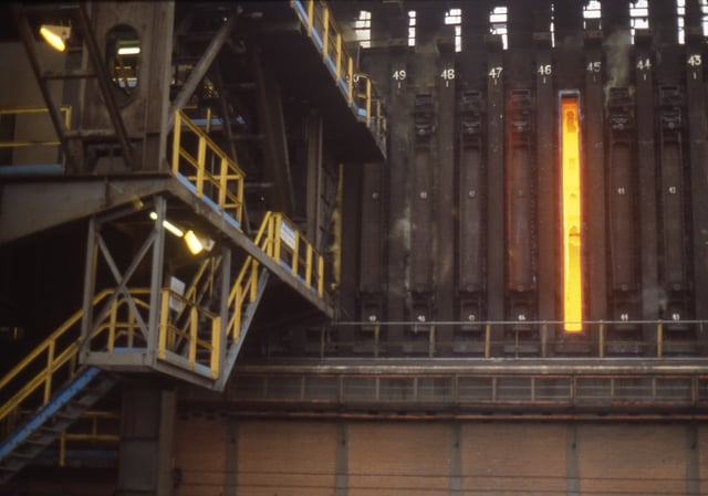 Coke oven at a smokeless fuel plant in Wales, United Kingdom