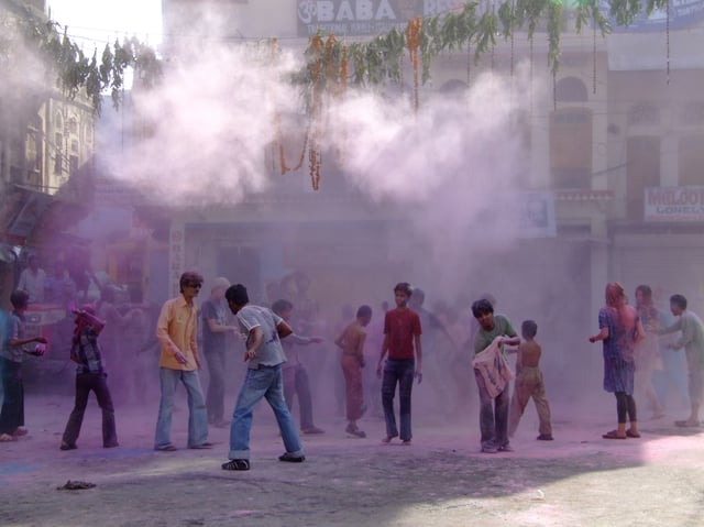 Holi celebrations, Pushkar, Rajasthan