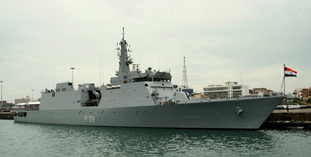 Saryu-class patrol vessel of the Indian navy