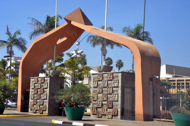 Entrance to the Parliament Buildings, Nairobi