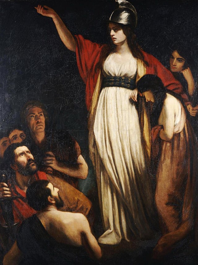 Boudica led an uprising against the Roman Empire.