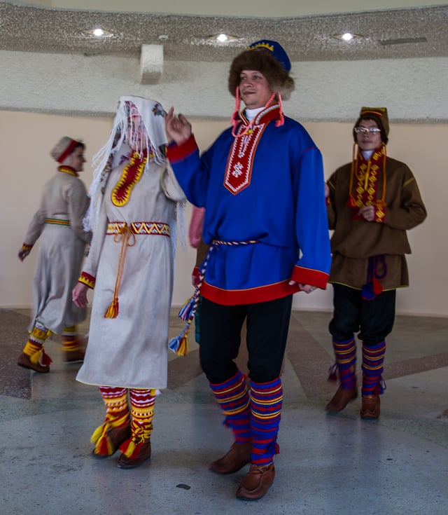 Sámi traditional presentation in Lovozero, Kola Peninsula, Russia