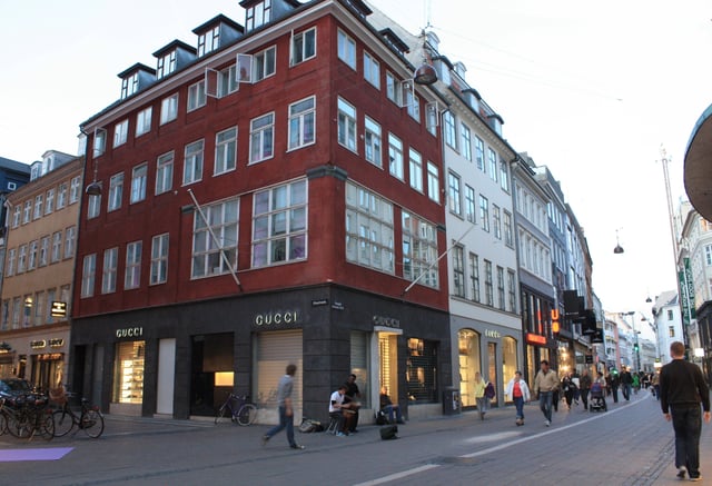 Gucci Shop on Strøget in Copenhagen, Denmark