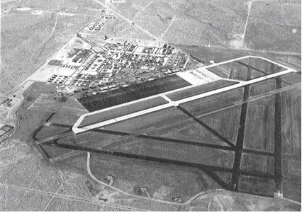 Victorville Army Air Field, looking southeast, August 1943.