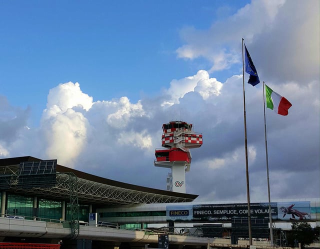Rome–Fiumicino Airport was the tenth busiest airport in Europe in 2016.