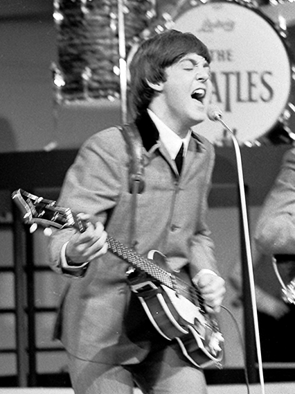 McCartney performing in 1964