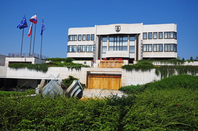 The National Council building in Bratislava