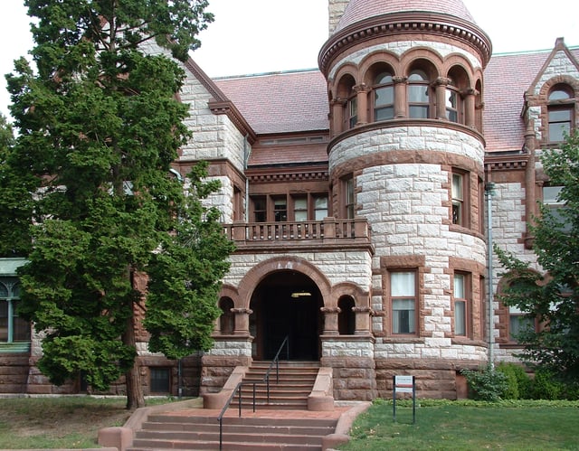 The division of applied mathematics in the former Henry Pearce House, built 1898, designed by Frank W. Angell and Frank H. Swift, acquired by Brown in 1952
