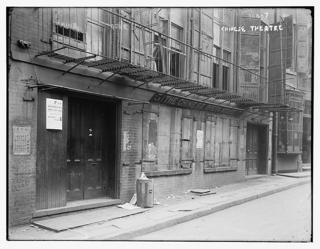 The city's first Chinese theater, on Doyers Street