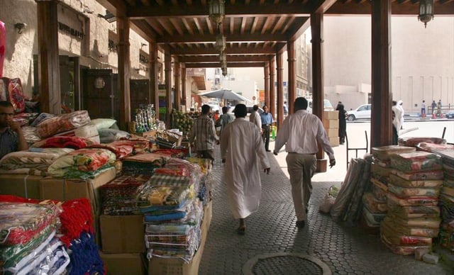 A traditional souk in Deira, Dubai