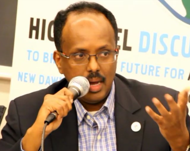 21st Prime Minister / 9th President of Somalia, Mohamed Abdullahi Mohamed (B.A.'93, M.A.'09)