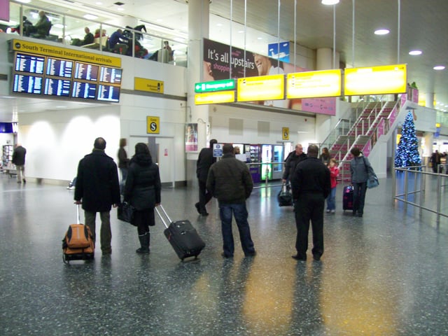 South Terminal international arrivals concourse