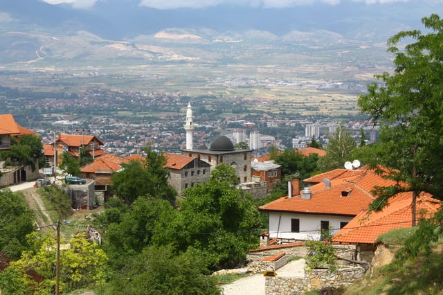 Gorno Nerezi, a village located on the northern side of Mount Vodno.